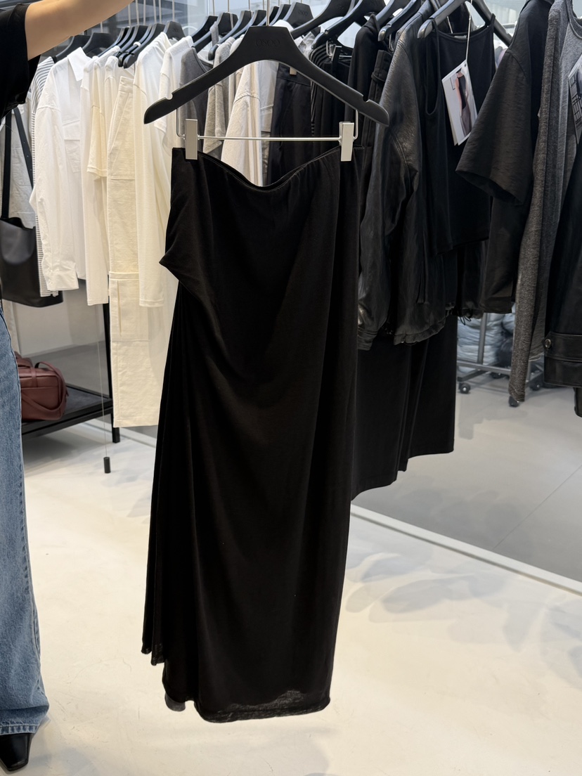 OSOO韓國直郵女士新品推薦職業休閑26春夏熱賣時尚人氣長裙OSOO長裙圖色2黑色