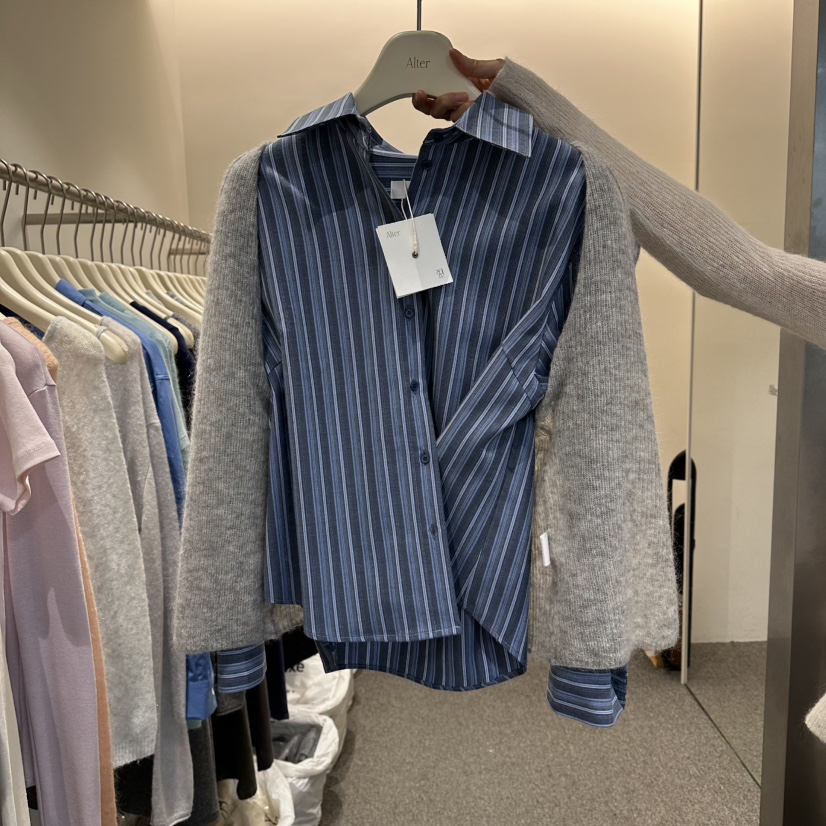 ALTER韓國東大門直郵女裝新品時尚職業熱賣人氣襯衫蕾絲衫Alter襯衫/蕾絲衫圖色2