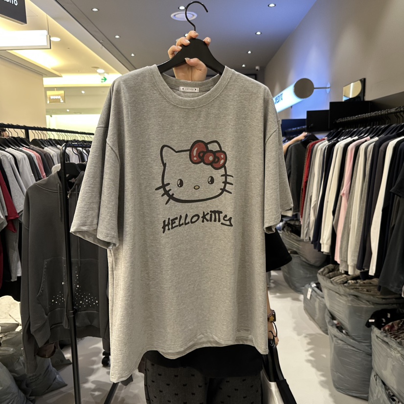 CREDITO韓國直郵女士新款熱賣推薦休閑職業26春夏時尚T恤CREDITOT恤圖色1