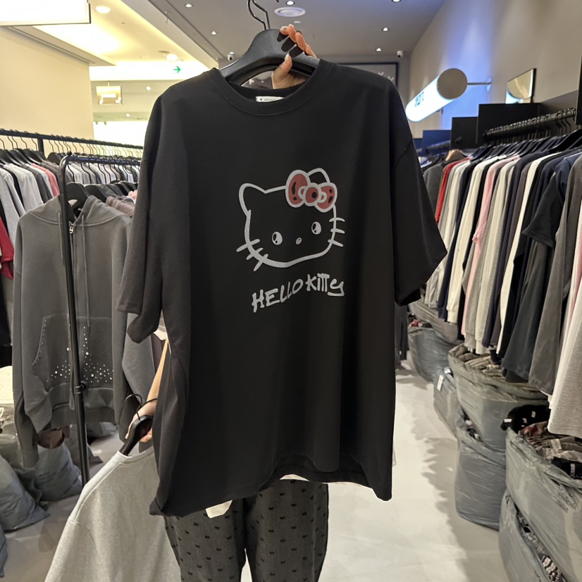 CREDITO韓國直郵女士新款熱賣推薦休閑職業26春夏時尚T恤CREDITOT恤圖色2