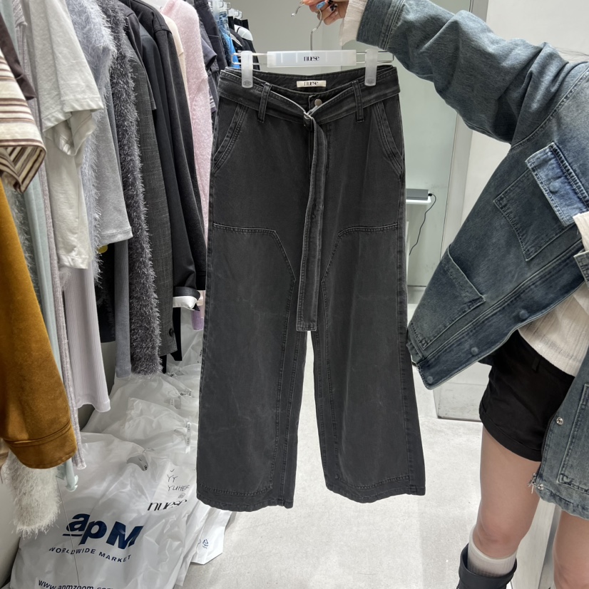 NUESE韓國直郵實拍女裝新款推薦26春夏職業熱賣休閑牛仔褲NUESE牛仔褲圖色1
