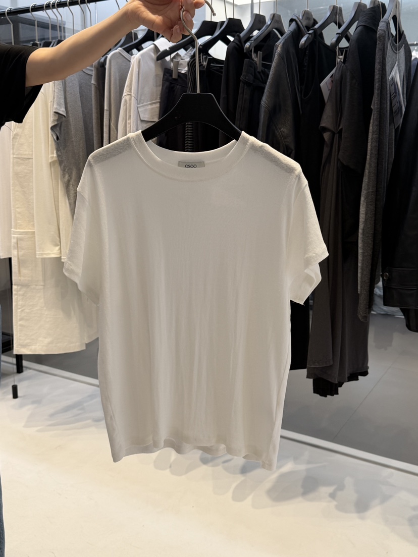 OSOO韓國東大門直郵女裝新款時尚熱賣休閑職業26春夏人氣T恤OSOOT恤圖色2