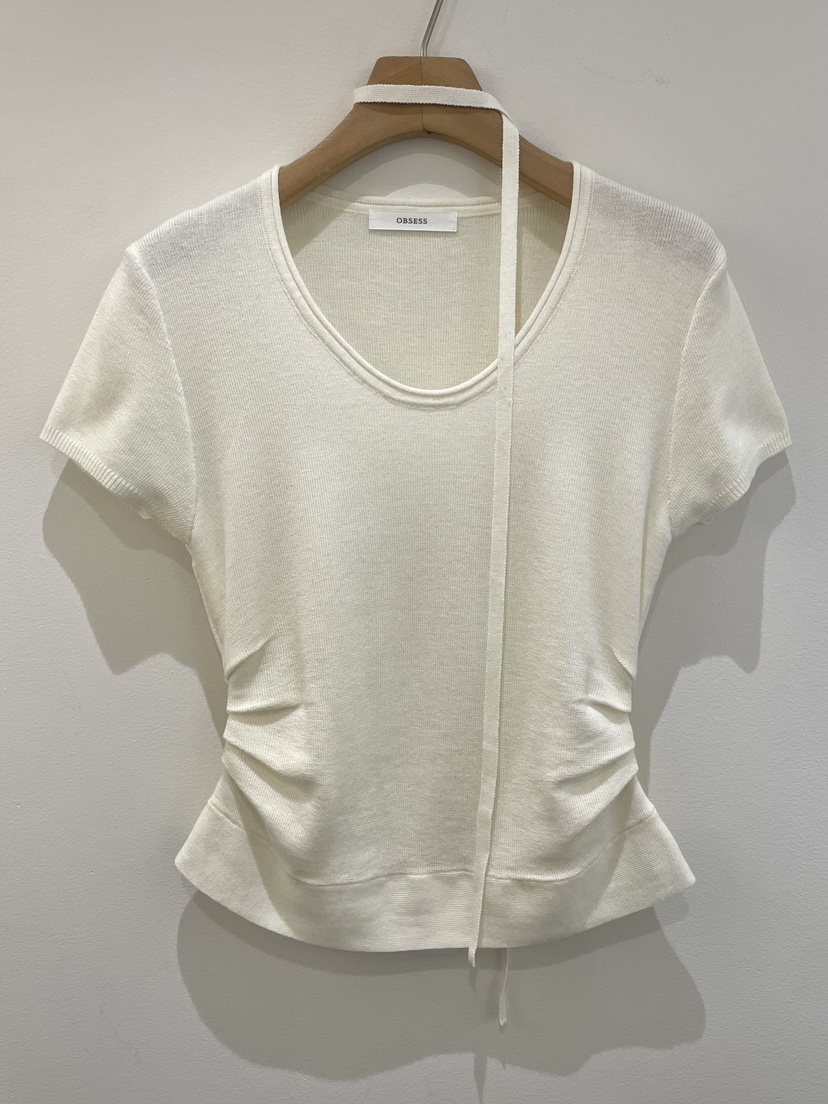 OBSESS韓國代購女士新品人氣職業26春夏推薦針織衫含脖帶OBSESS/EARLY BIRD針織衫圖色3