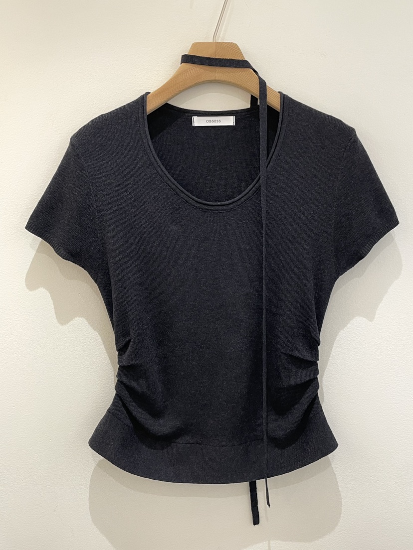 OBSESS韓國代購女士新品人氣職業26春夏推薦針織衫含脖帶OBSESS/EARLY BIRD針織衫圖色4