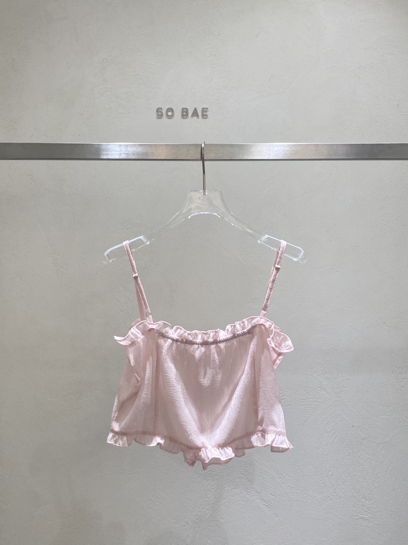 SO BAE韓國直郵實拍女士新款人氣時尚熱賣推薦26春夏吊帶背心SO BAE吊帶/背心