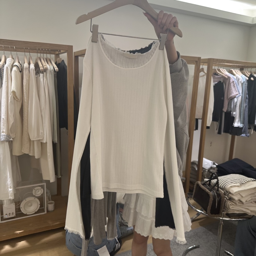 TIZZI韓國代購女士新品人氣推薦休閑熱賣26春夏職業長袖T恤TIZZI長袖T恤圖色2