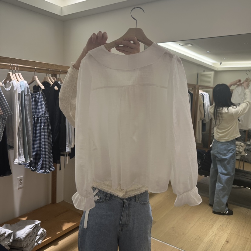 TIZZI韓國東大門代購女士新款26春夏時尚人氣熱賣襯衫蕾絲衫TIZZI襯衫/蕾絲衫