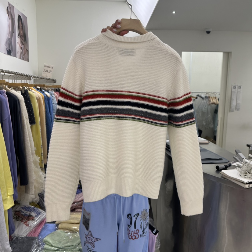 REPELLER韓國東大門直郵女裝新款26春夏推薦人氣針織衫拉鏈REPELLER針織衫