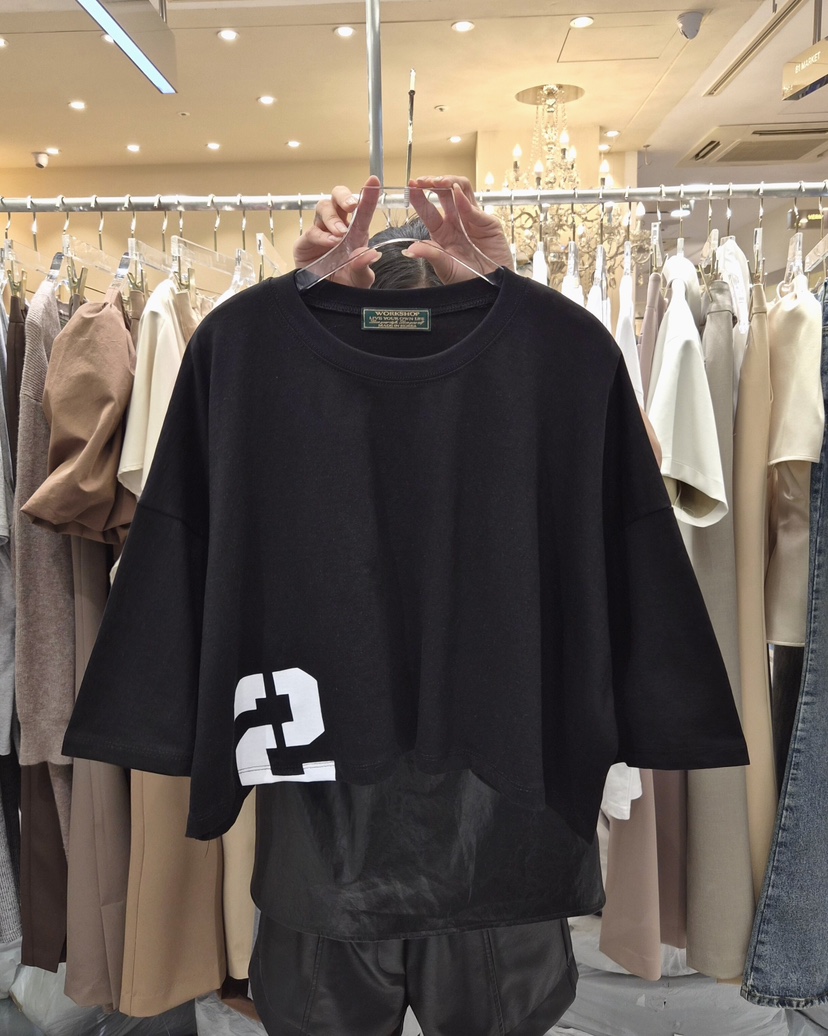 WORK SHOP韓國東大門代購女裝新款推薦時尚熱賣人氣休閑T恤Work_shopT恤圖色2