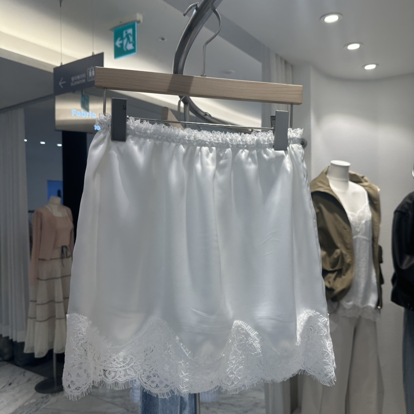 ACKER韓國直郵實拍女士新款休閑推薦熱賣26春夏職業短裙緞面ACKER短裙圖色3