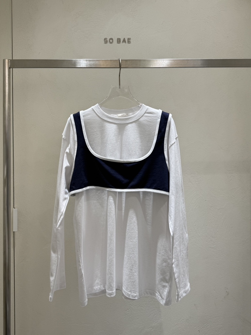 SO BAE韓國直郵實拍女裝新款休閑熱賣26春夏推薦長袖T恤SO BAE長袖T恤圖色1