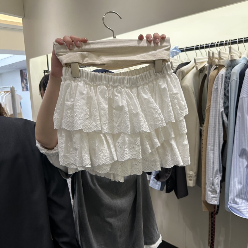 TOMGIRL韓國東大門代購女裝新品熱賣時尚人氣26春夏裙褲蕾絲TOMGIRL裙褲