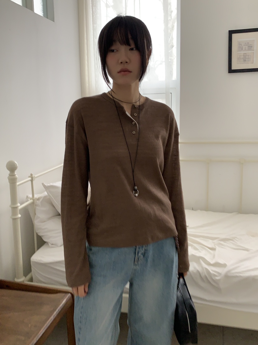 BAKING POWDER東大門代購女士新品推薦休閑時尚針織衫紐扣BAKING POWDER針織衫