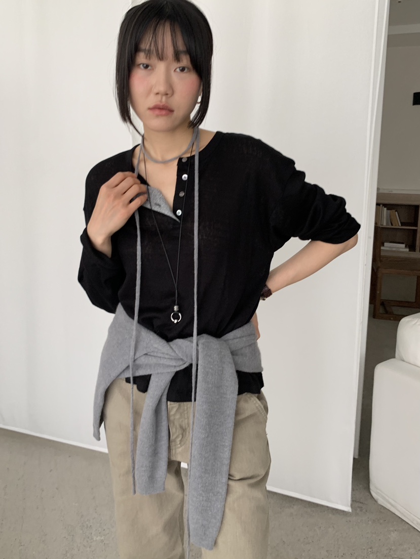 BAKING POWDER東大門代購女士新品推薦休閑時尚針織衫紐扣BAKING POWDER針織衫