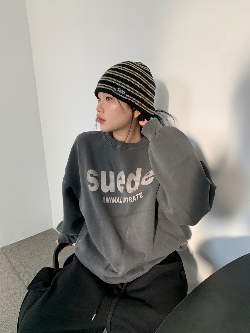 KSUBI東大門代購女裝新品休閑推薦26春夏人氣真品時尚衛衣BURROW/ARaakie衛衣圖色1