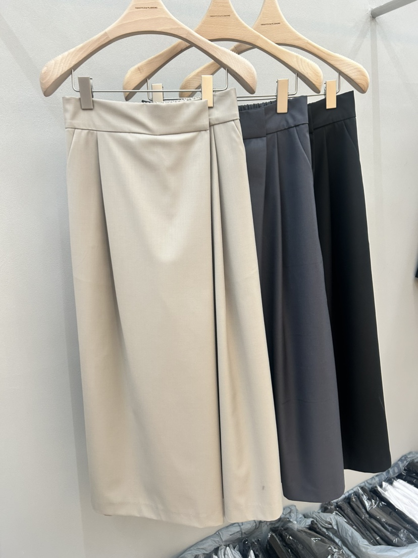 PLUS HONG-P東大門實拍女裝新品職業熱賣時尚休閑褲闊腿褲LORA FAMILY/PLUS HONG休閑褲