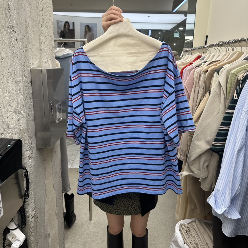 AMOEBA韓國代購女士新款熱賣人氣休閑26春夏真品職業時尚T恤AMOEBAT恤