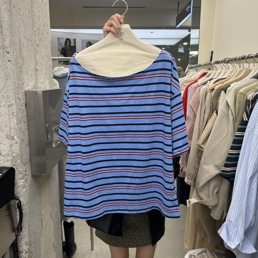 AMOEBA韓國代購女士新款熱賣人氣休閑26春夏真品職業時尚T恤AMOEBAT恤圖色1