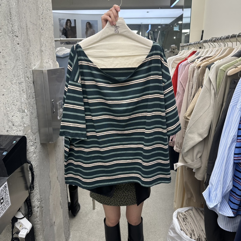 AMOEBA韓國代購女士新款熱賣人氣休閑26春夏真品職業時尚T恤AMOEBAT恤圖色2