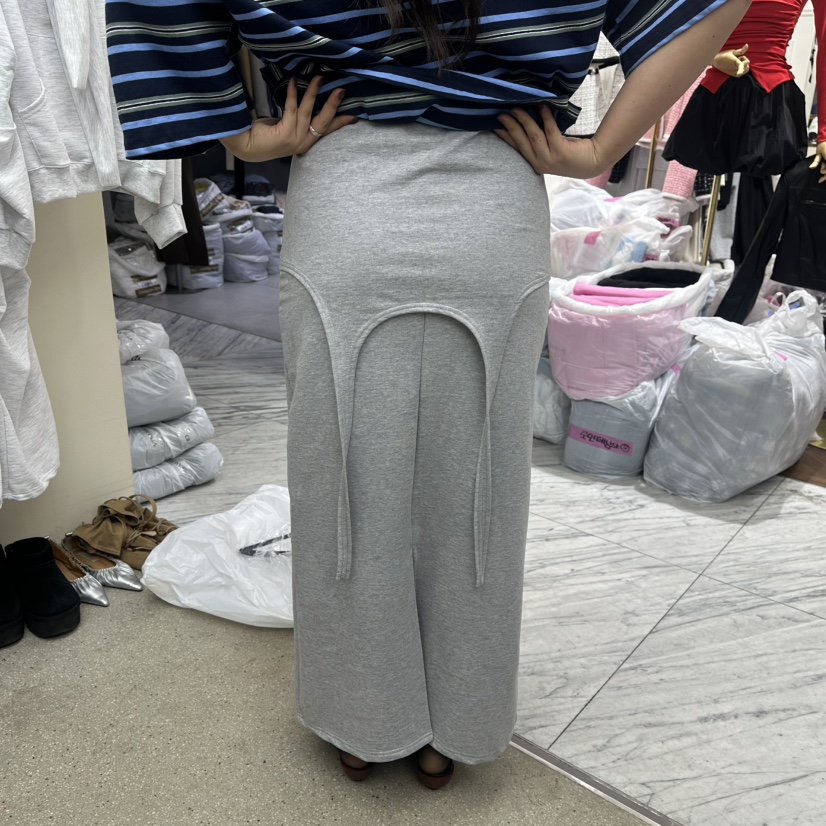 AMOEBA韓國代購女士新款人氣真品休閑推薦時尚職業26春夏長裙AMOEBA長裙