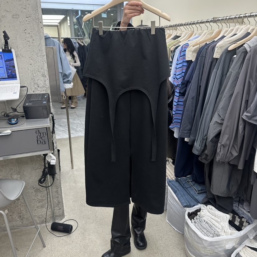 AMOEBA韓國代購女士新款人氣真品休閑推薦時尚職業26春夏長裙AMOEBA長裙圖色2