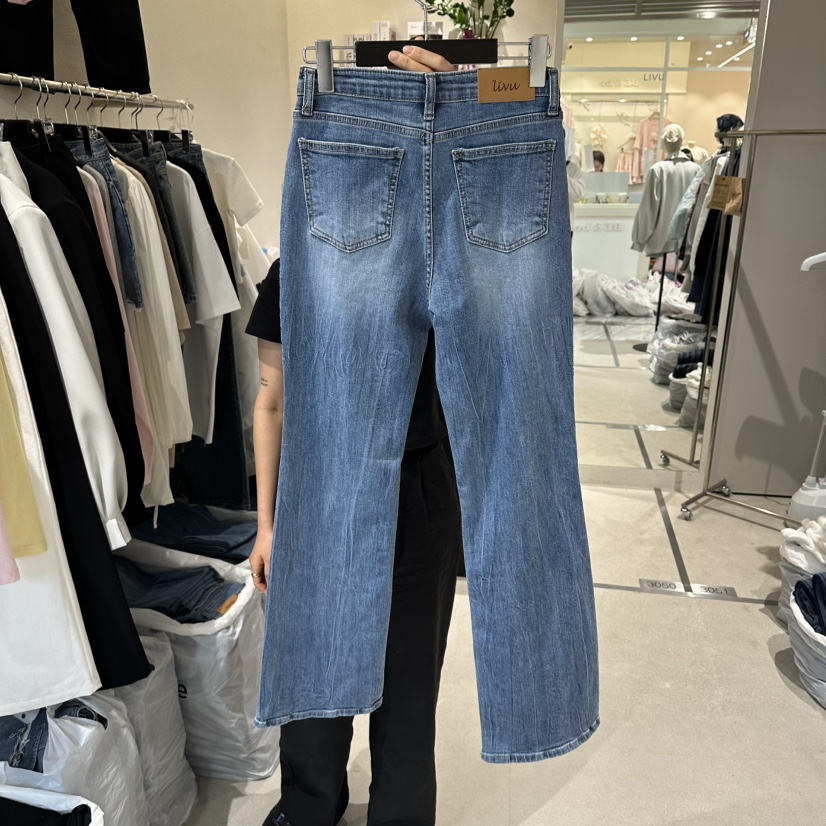 LIVU/MEMO CLASSIC東大門代購女士新款熱賣真品牛仔褲喇叭LIVU/MEMO CLASSIC牛仔褲