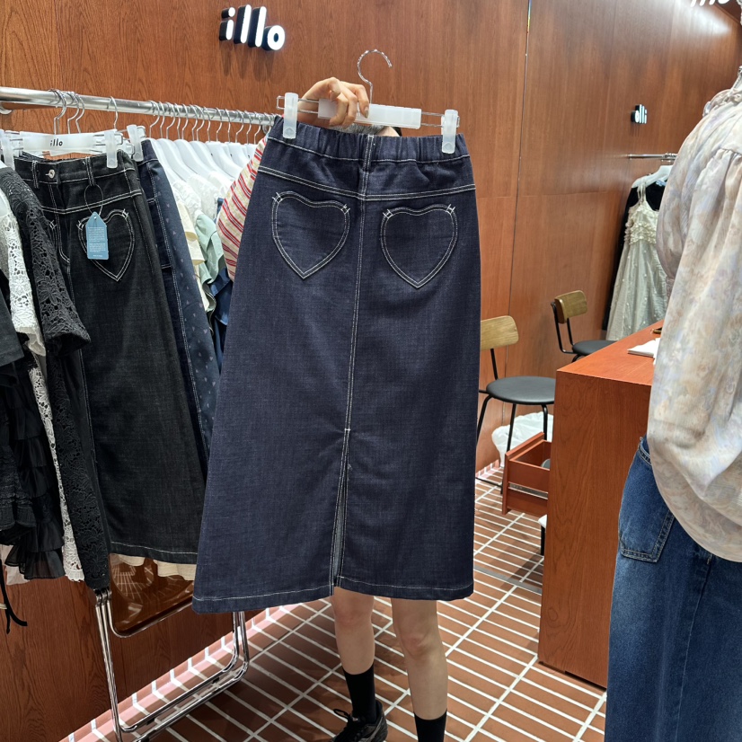 ILLO/MOCI韓國代購女士新品人氣時尚休閑推薦職業真品長裙ILLO/MOCI長裙