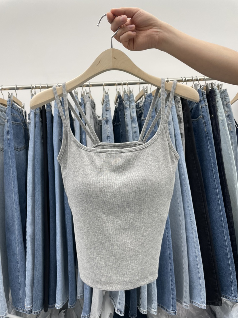 PAI東大門代購女裝新款職業熱賣休閑推薦人氣真品吊帶背心[PΛi]_PAi吊帶/背心圖色4灰色