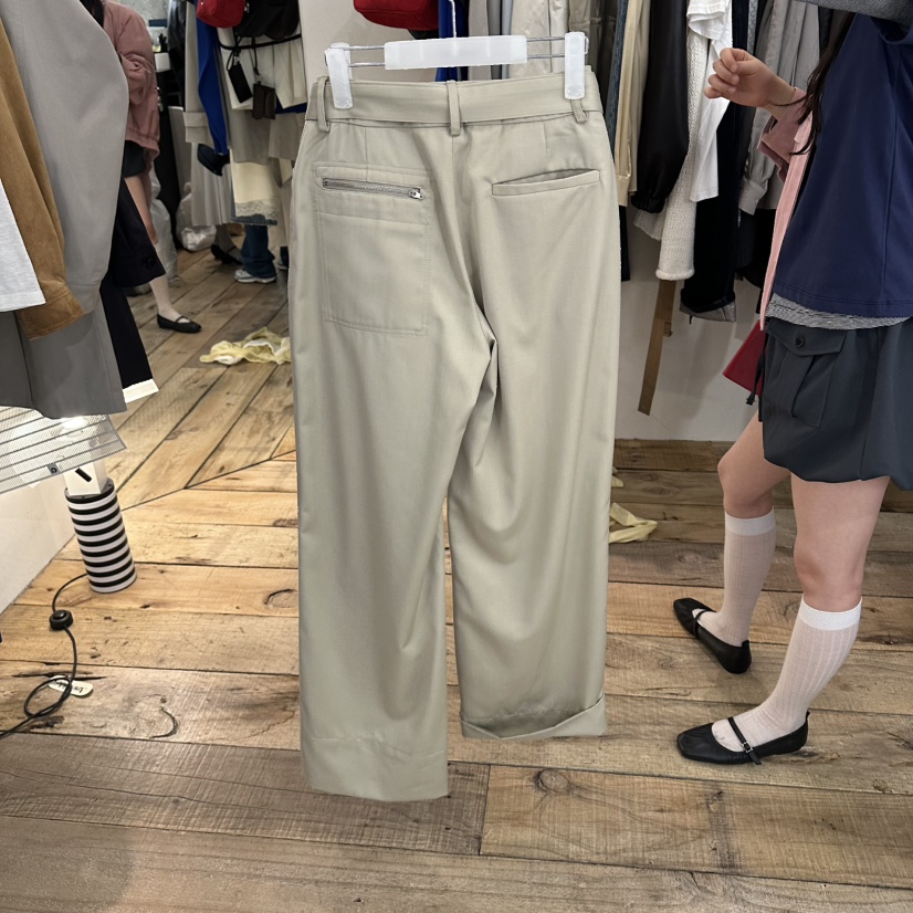 CREAM VILLA東大門實拍女裝新款26春夏休閑褲口袋CREAMVILLA休閑褲