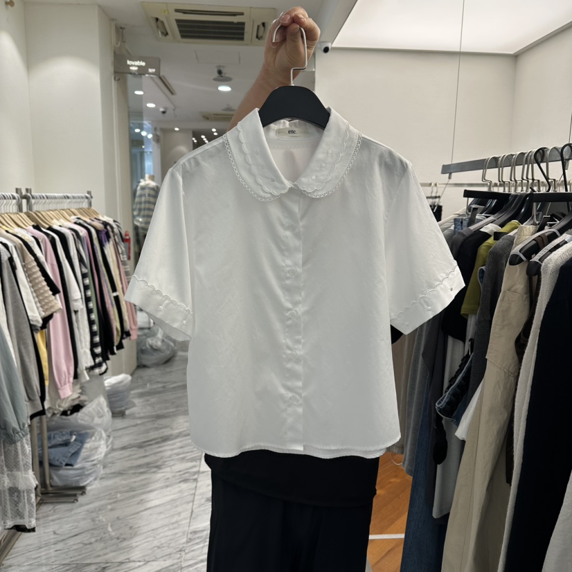 MOANA/ETC東大門代購女裝新款人氣休閑時尚推薦襯衫蕾絲衫MOANA/ETC襯衫/蕾絲衫圖色1