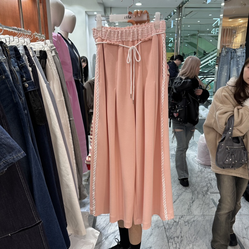 ILLO/MOCI東大門代購女裝新款人氣熱賣職業休閑褲含腰繩ILLO/MOCI休閑褲圖色1