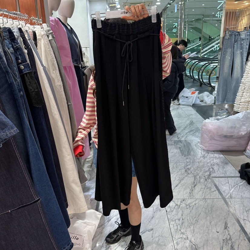 ILLO/MOCI東大門代購女裝新款人氣熱賣職業休閑褲含腰繩ILLO/MOCI休閑褲圖色3