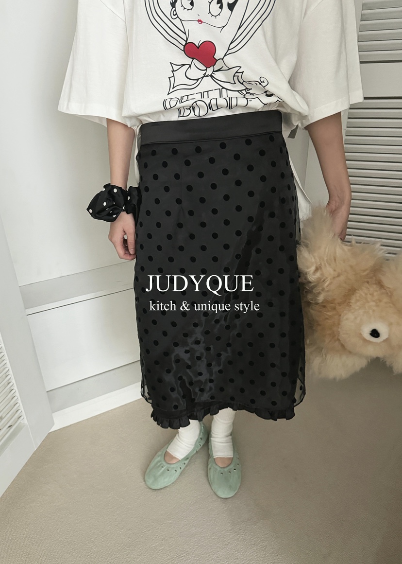 JUDYQUE東大門實拍女裝新品職業休閑推薦時尚人氣熱賣長裙JUDYQUE長裙圖色2