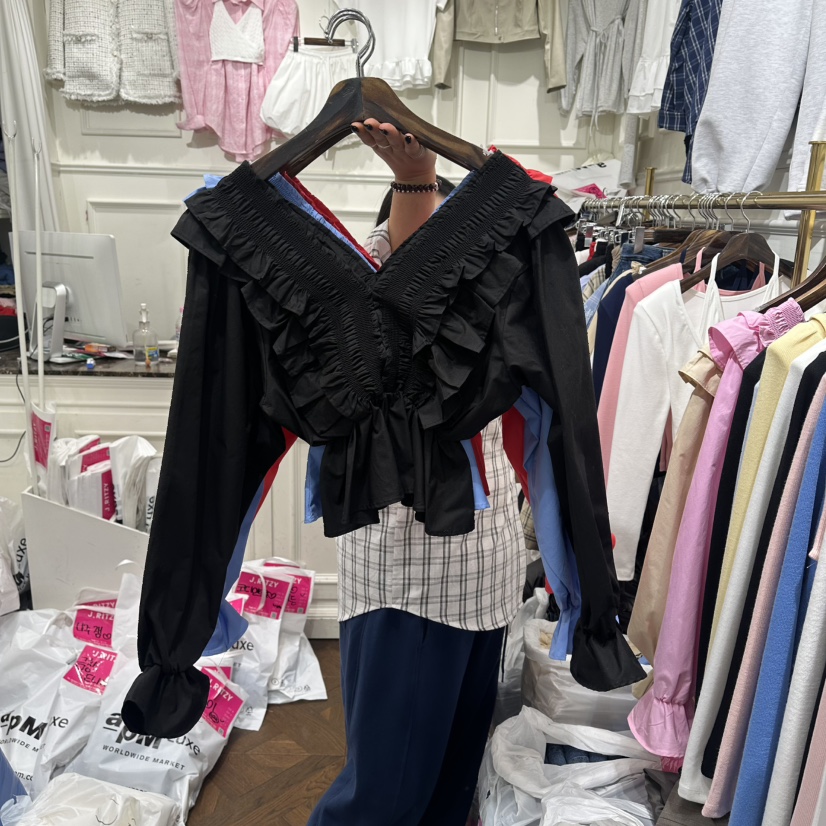 J.RITZY韓國代購女士新品職業26春夏人氣熱賣襯衫蕾絲衫J.RITZY襯衫/蕾絲衫