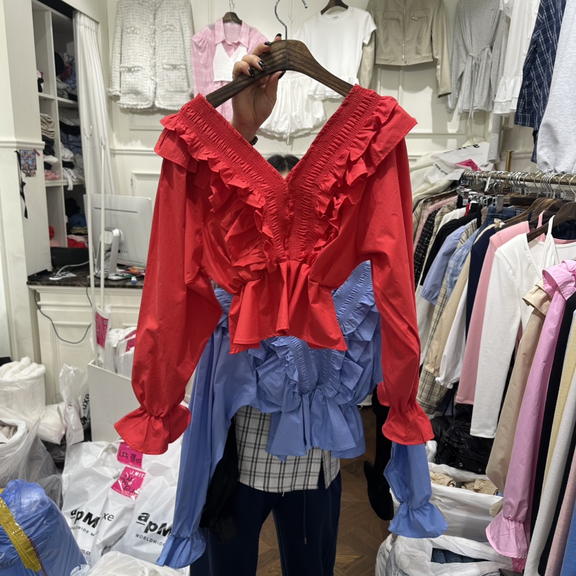 J.RITZY韓國代購女士新品職業26春夏人氣熱賣襯衫蕾絲衫J.RITZY襯衫/蕾絲衫圖色4