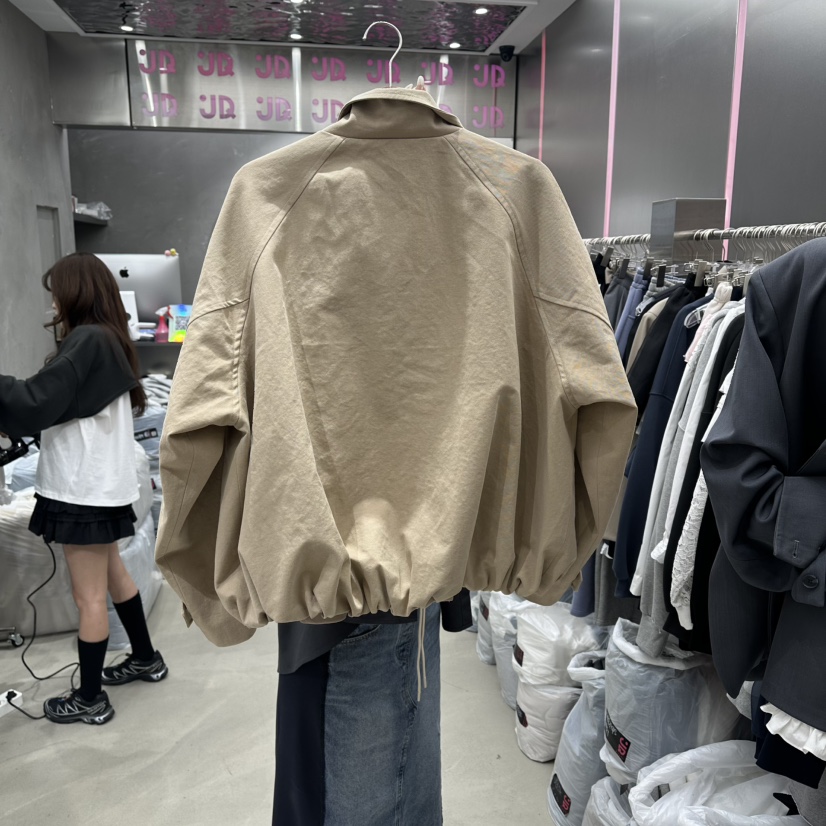 JUDYQUE韓國代購女裝新品26春夏推薦人氣休閑夾克棉質短款JUDYQUE夾克