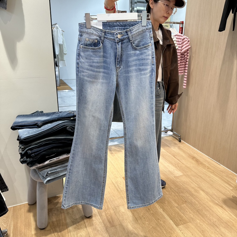 ZIPPER/STEADY東大門代購女士新品時尚人氣推薦牛仔褲喇叭ZIPPER/STEADY牛仔褲圖色1