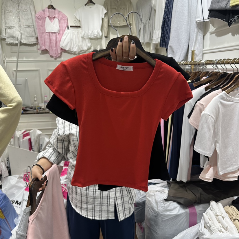 J.RITZY東大門實拍女士新款熱賣休閑時尚26春夏人氣推薦T恤J.RITZYT恤圖色4