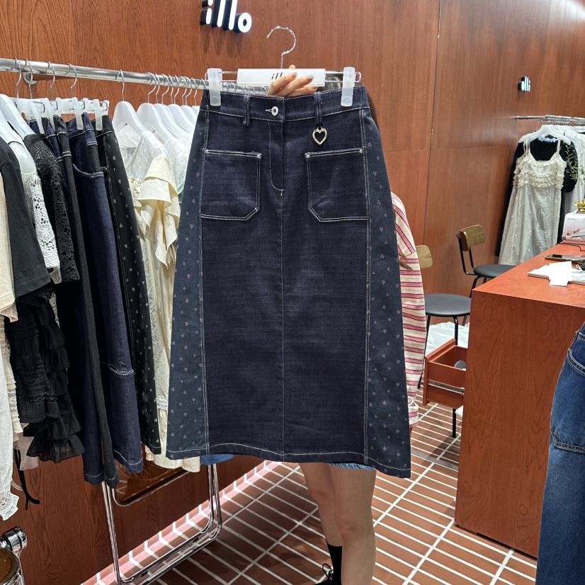 ILLO/MOCI韓國直郵女士新款人氣26春夏熱賣時尚真品長裙ILLO/MOCI長裙圖色2深藍色