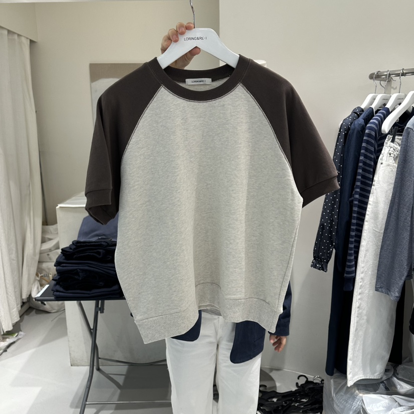 LORING RE I東大門實拍女裝新品人氣真品時尚職業休閑T恤LORING RE-I/BARET恤圖色2棕色