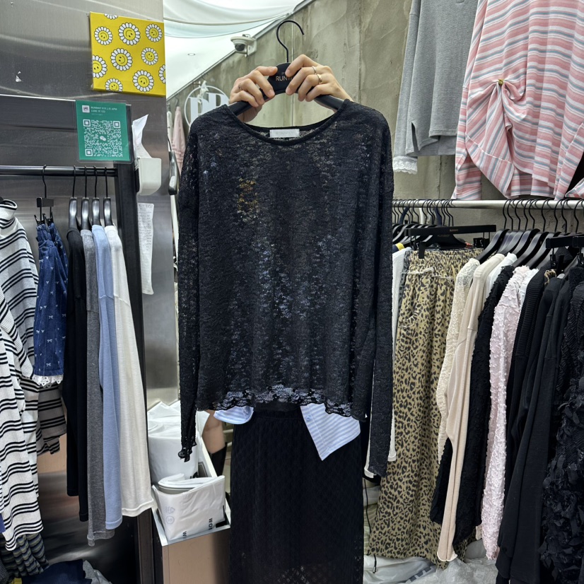 RUNWAY-런웨이韓國代購女士新款職業熱賣襯衫蕾絲衫蕾絲RUNWAY襯衫/蕾絲衫圖色3
