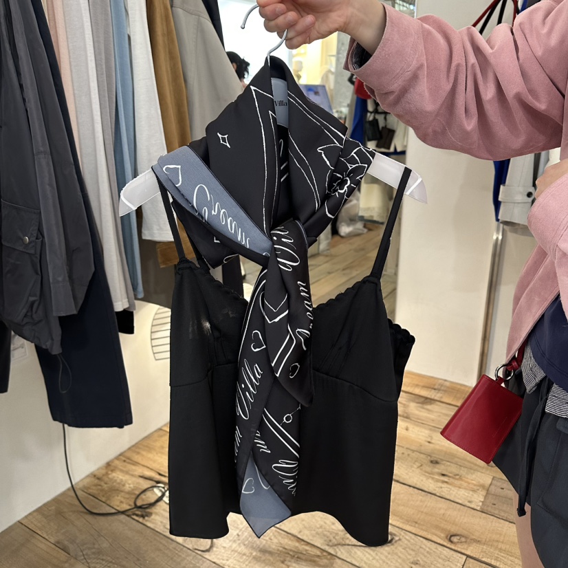 CREAM VILLA東大門實拍女士新款26春夏圍巾披肩圍巾CREAMVILLA圍巾/披肩圖色1