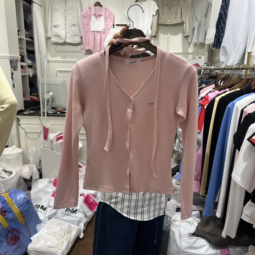 J.RITZY東大門直郵女裝新款26春夏真品人氣休閑針織衫開衫J.RITZY針織衫圖色4