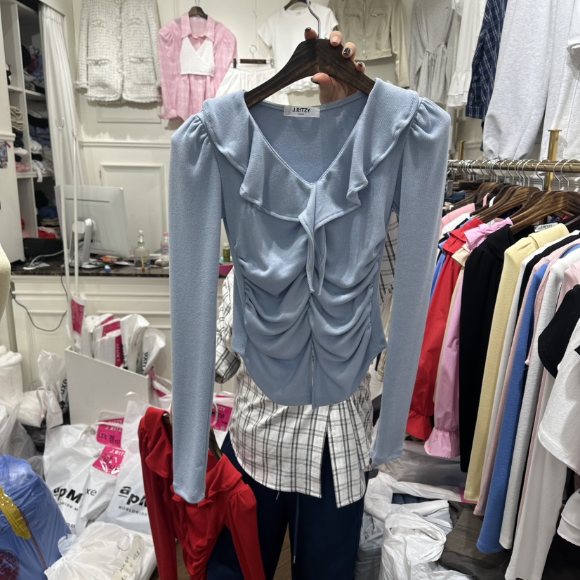 J.RITZY東大門直郵女士新款真品推薦職業時尚26春夏針織衫J.RITZY針織衫圖色4