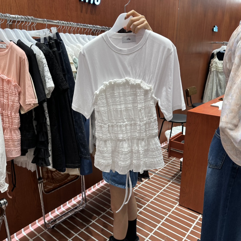 ILLO/MOCI東大門實拍女士新品休閑熱賣26春夏職業推薦T恤ILLO/MOCIT恤圖色1