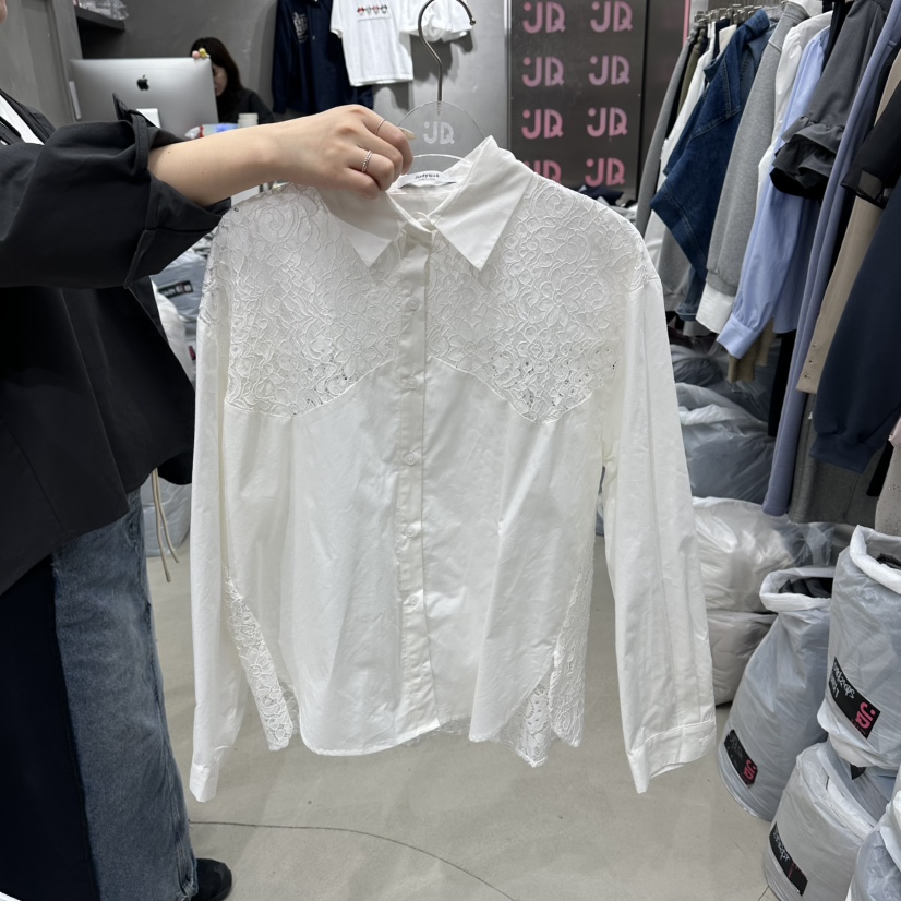 JUDYQUE韓國代購女士新品時尚人氣推薦休閑職業襯衫蕾絲衫JUDYQUE襯衫/蕾絲衫圖色1