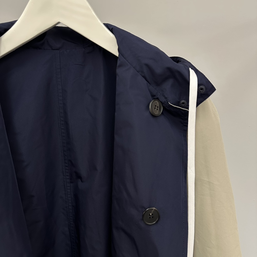 WATER/RIVER東大門實拍女裝新品職業休閑真品長款風衣連帽WATER/RIVER長款風衣