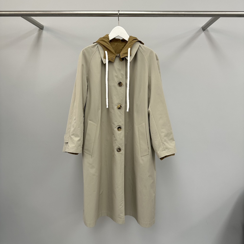 WATER/RIVER東大門實拍女裝新品職業休閑真品長款風衣連帽WATER/RIVER長款風衣圖色3