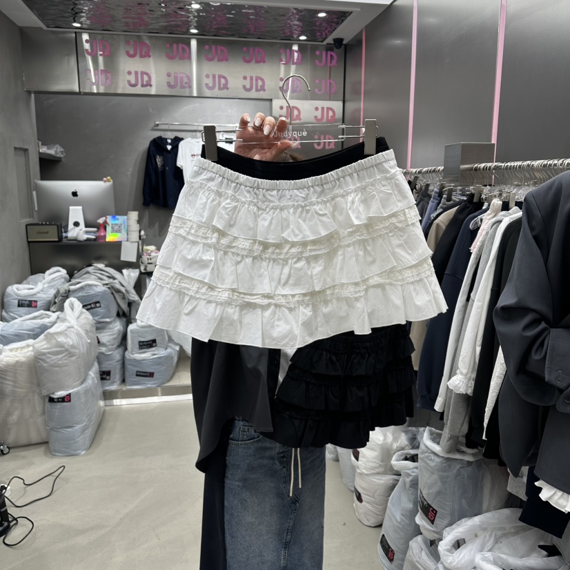 JUDYQUE韓國直郵女士新款時尚職業休閑人氣26春夏裙褲蕾絲JUDYQUE裙褲圖色1