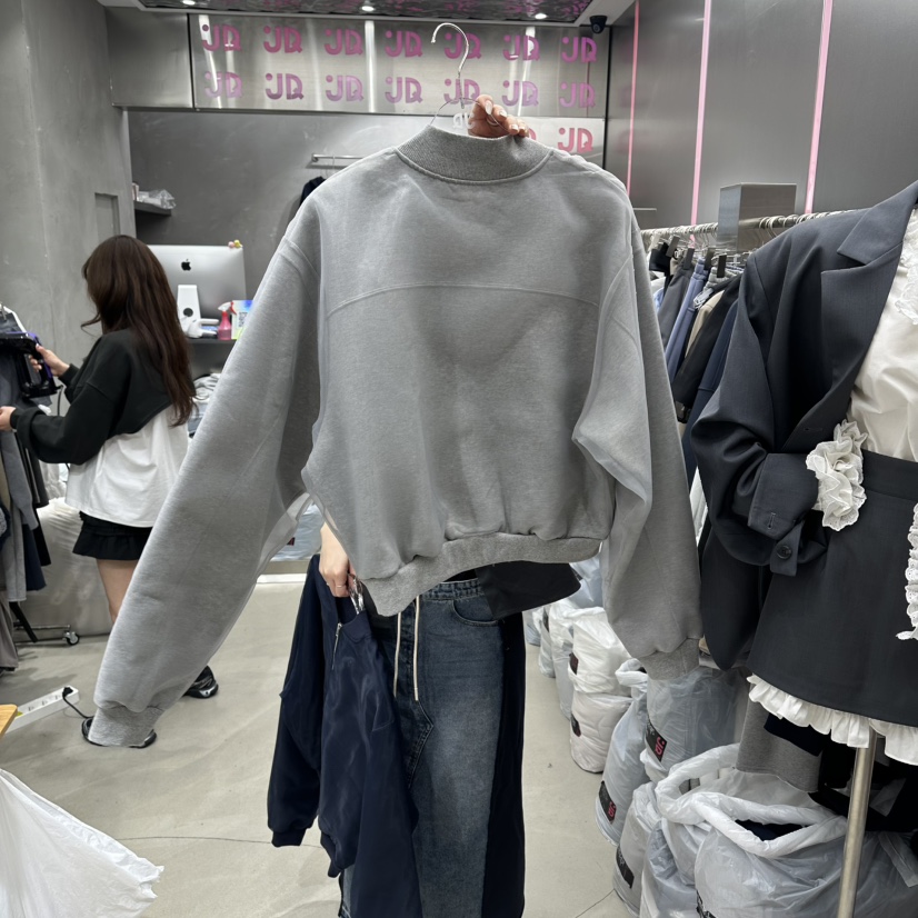 JUDYQUE東大門代購女裝新款真品熱賣休閑時尚夾克網眼拉鏈JUDYQUE夾克